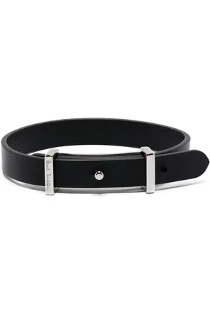 Paul Smith Bracelet en cuir à motifs gravés