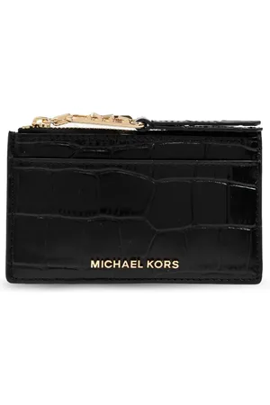 Michael Kors Porte-cartes à effet peau de crocodile