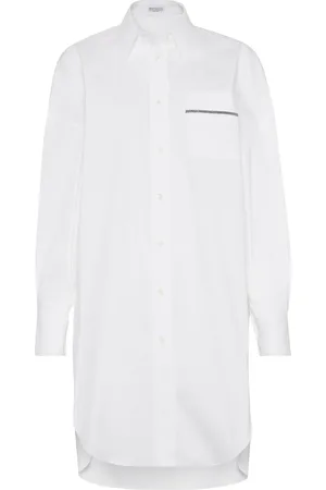 Brunello Cucinelli Chemise à ornements métalliques