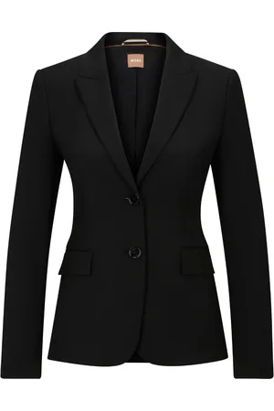 HUGO BOSS Blazer en laine à revers crantés