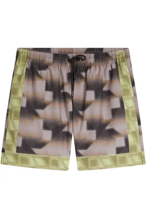DRIES VAN NOTEN Short de bain à imprimé graphique