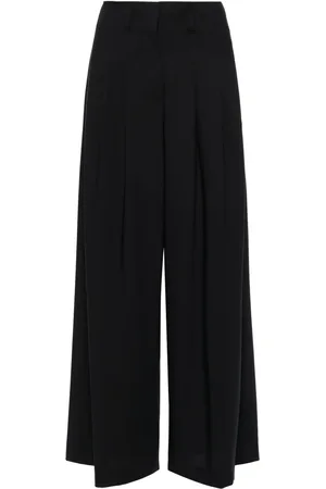 PESERICO SIGN Pantalon palazzo à design plissé