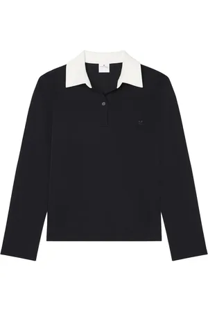 Courrèges Polo en coton à col contrastant