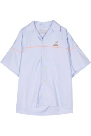 Kolor Chemise en coton à logo brodé
