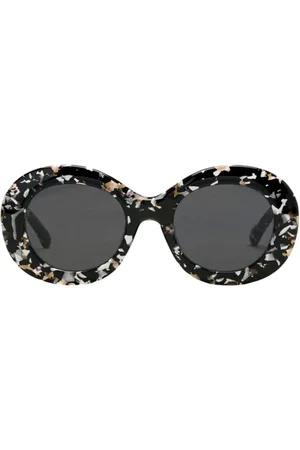 Ami Lunettes de soleil Rounded à effet écaille de tortue