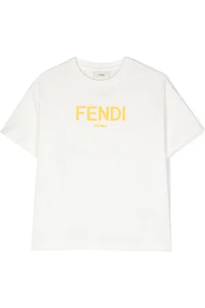 Fendi T-shirt en coton à logo imprimé