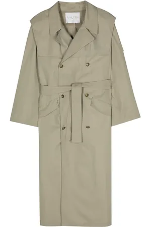 FORTE FORTE Manteau ceinturé à boutonnière croisée