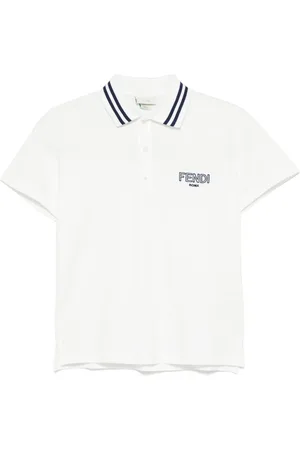 Fendi Polo à logo brodé