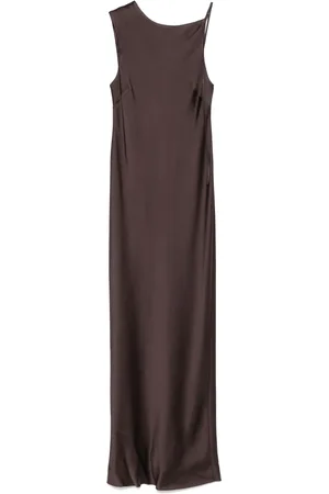 ALYSI Robe en satin à design asymétrique