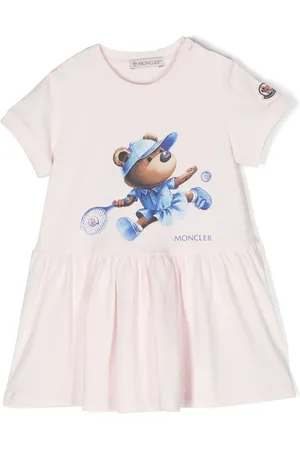 Moncler Robe évasée à imprimé ourson