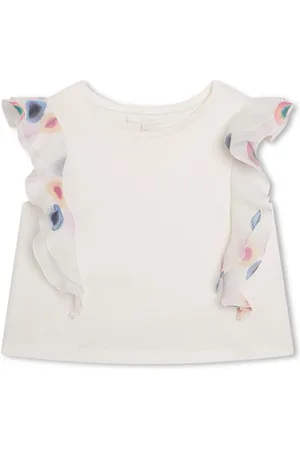 Chloé Blouse en coton biologique à volants
