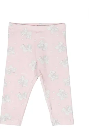 MONNALISA Legging en coton à imprimé nœud