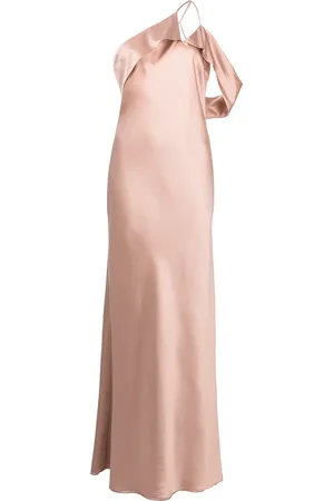 Michelle Mason Robe longue à design asymétrique à une épaule
