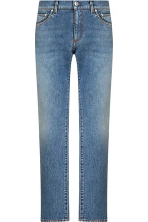 Etro Jean droit à logo brodé