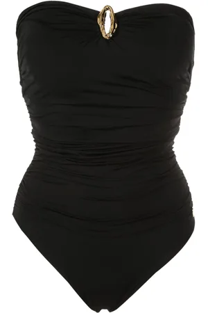 Brigitte Maillot de bain bustier à fronces