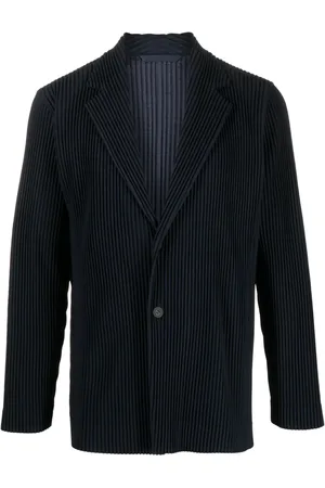 Issey Miyake Blazer plissé à revers crantés