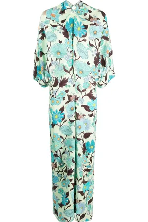 Stella McCartney Robe longue à imprimé Garden