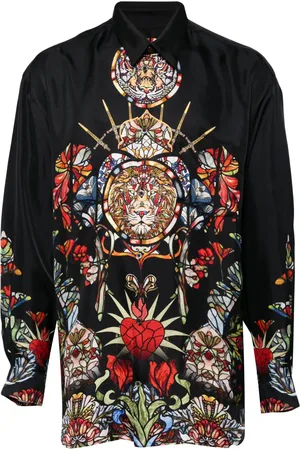 Camilla Chemise en soie à fleurs