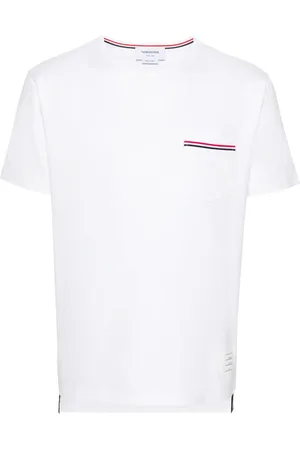 Thom Browne T-shirt à rayures RWB