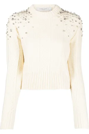 Golden Goose Pull à ornements de cristal en laine vierge