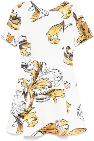 VERSACE Robe courte à imprimé Barocco