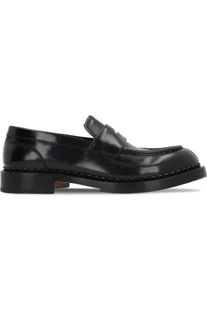 santoni Mocassins en cuir à design à enfiler