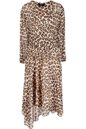 Liu Jo Robe asymétrique à imprimé léopard
