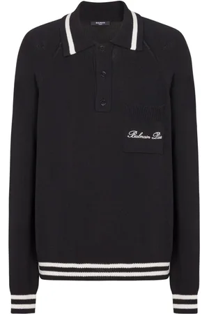 Balmain Polo à logo brodé