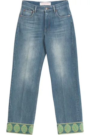 VALENTINO GARAVANI Jean à bords en jacquard