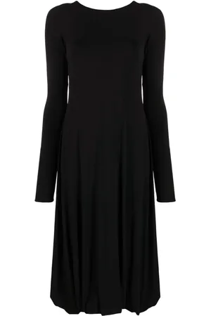 Jil Sander Robe mi-longue à dos ouvert