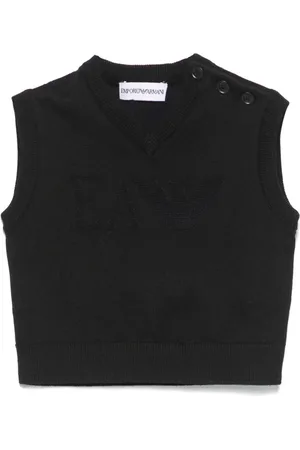 Emporio Armani Gilet à logo en jacquard