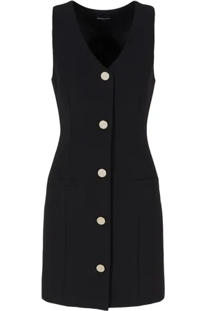 Armani Exchange Robe boutonnée à design sans manches