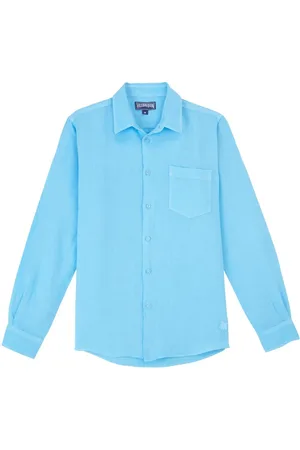 Vilebrequin Chemise en lin à logo brodé