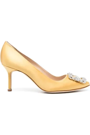 Manolo Blahnik Escarpins Hangisi 70 mm à boucle ornée de cristal