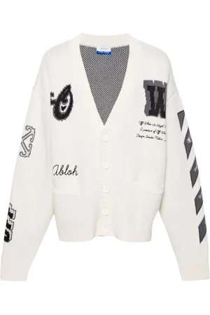 OFF-WHITE Cardigan Varsity à col v