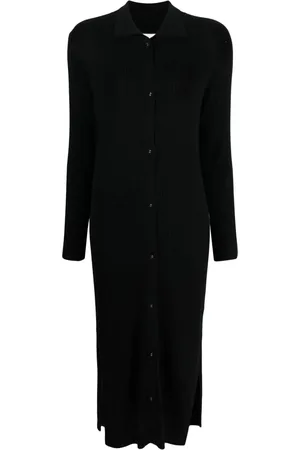 MAX & MOI Robe mi-longue en maille nervurée