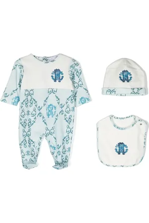 Roberto Cavalli Trousseau de naissance à logo imprimé