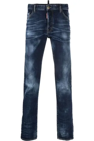 Dsquared2 Jean droit à patch logo