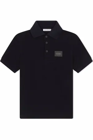 Dolce & Gabbana Polo en piqué à patch logo
