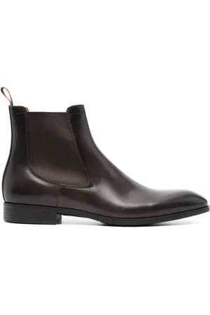 santoni Bottines chelsea en cuir