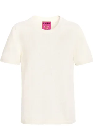 Barrie T-shirt en maille fine à col rond