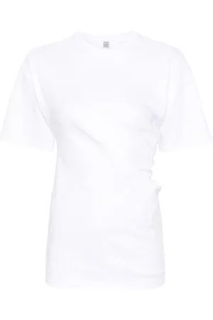 Totême T-shirt asymétrique en coton biologique