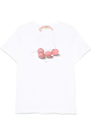 Nº21 T-shirt à cerises imprimées