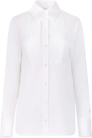 Nina Ricci Chemise en coton à plastron contrastant