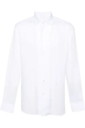 BRIONI T-shirt en lin flammé