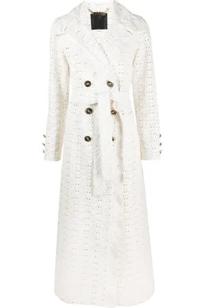 Philipp Plein Trench Long Sangallo en cuir