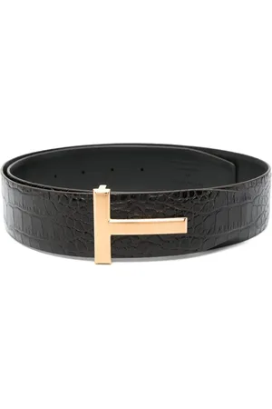 Tom Ford Ceinture à effet peau de crocodile