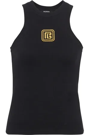 Balmain Débardeur à logo PB brodé