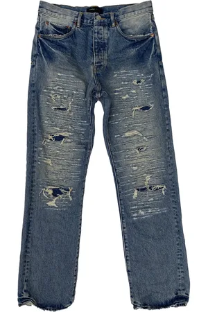 Purple Brand Jean Vintage Laser Repair à coupe droite