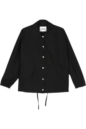 Jil Sander Veste en coton à logo imprimé